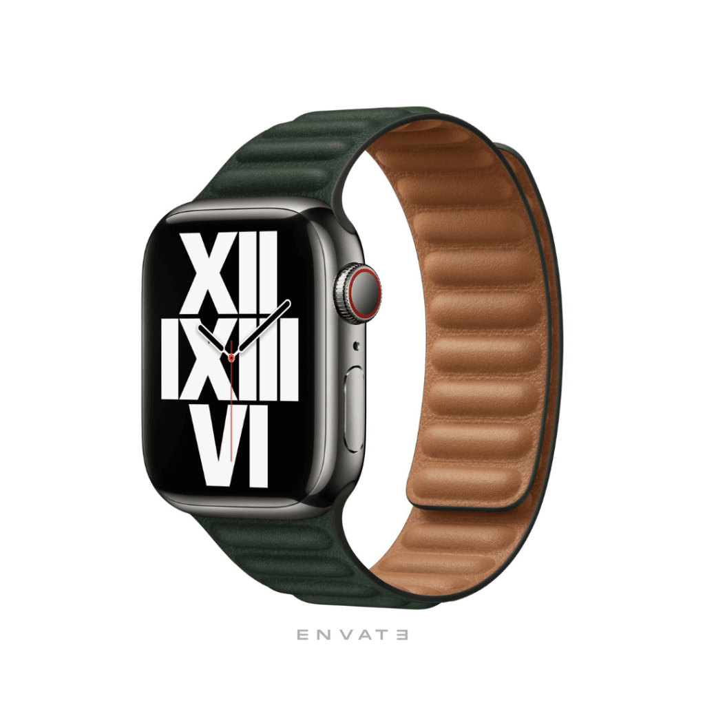 Leather strap best sale apple watch 44mm