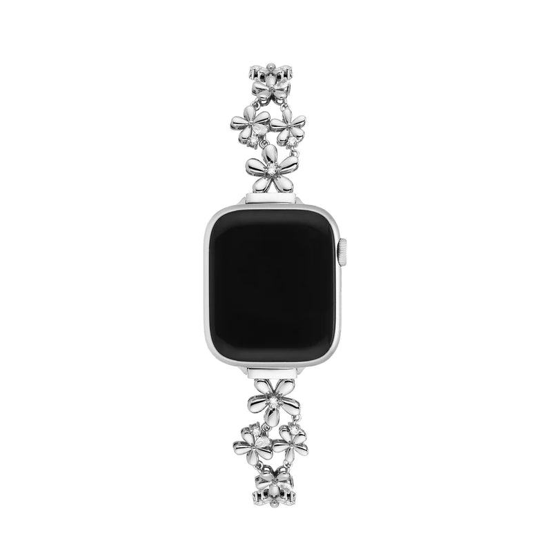 Blossom Floral  Apple Watch Bracelet - Silver