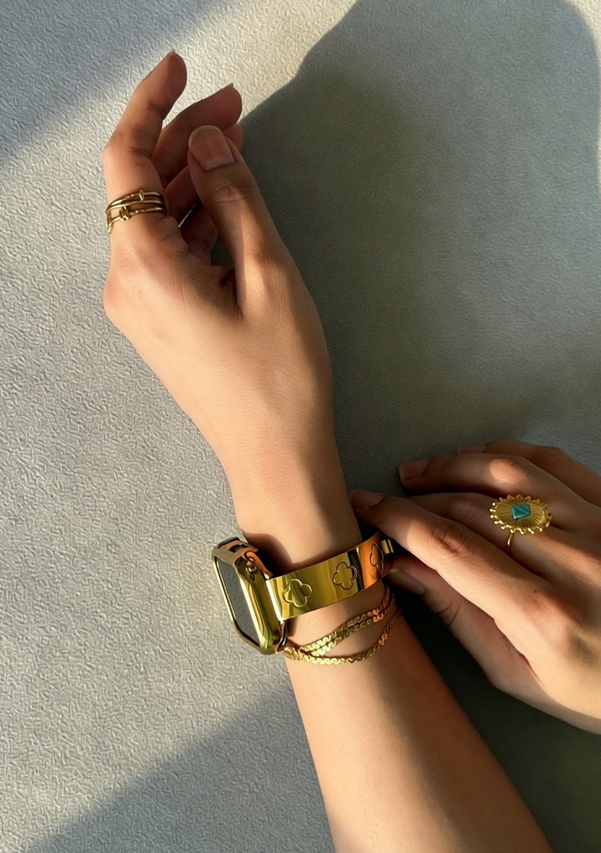 FORTUNE APPLE WATCH BRACELET - GOLD (ST-STEEL)