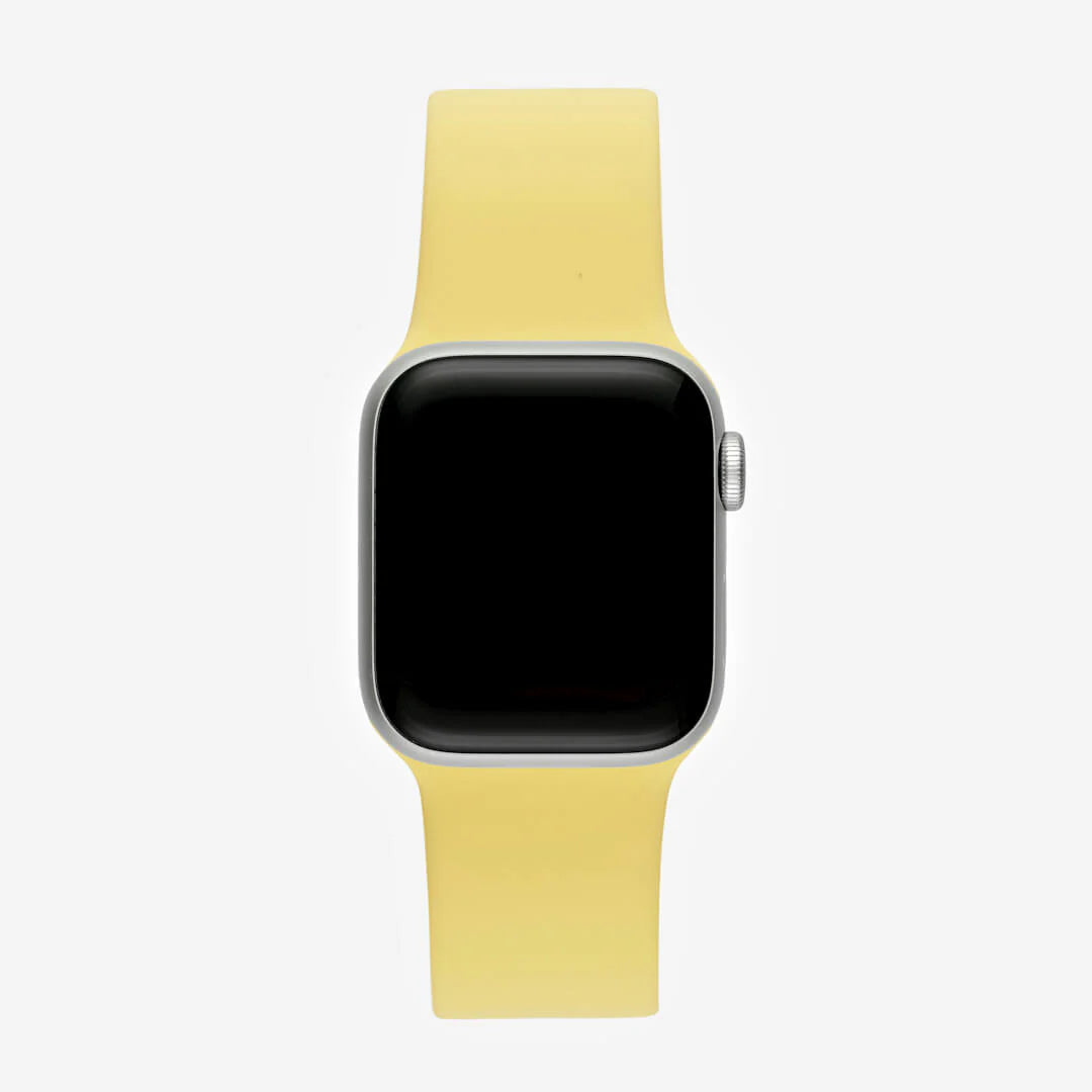 Yellow Silicone Apple WatchBand S/M Size