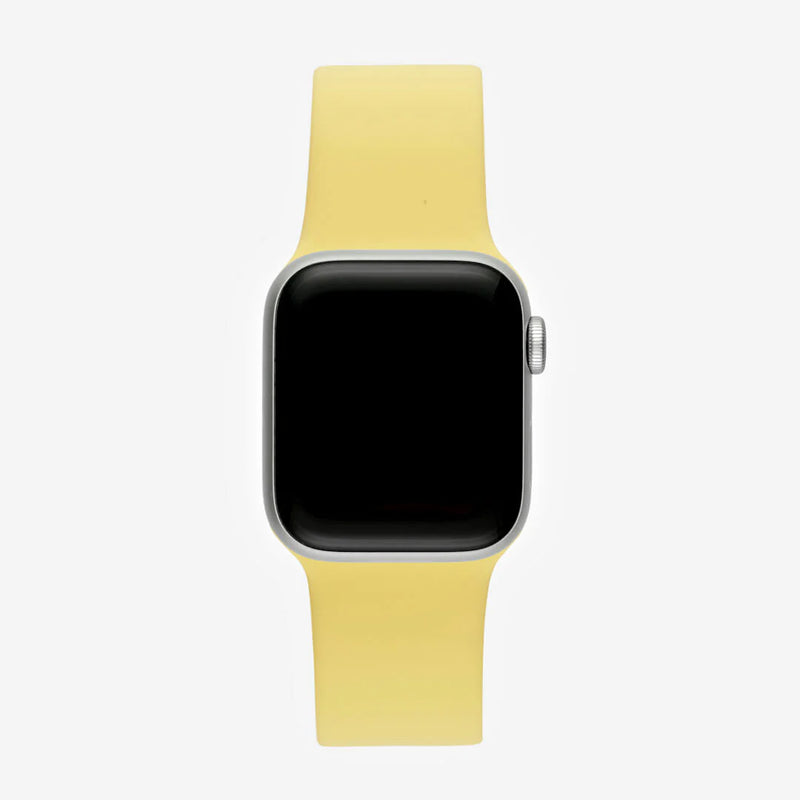 Yellow Silicone Apple WatchBand S/M Size