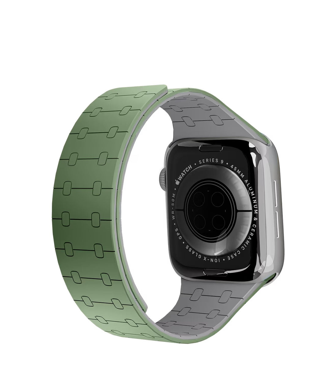 Green  Magnetic Snap - Fit Apple WatchBand