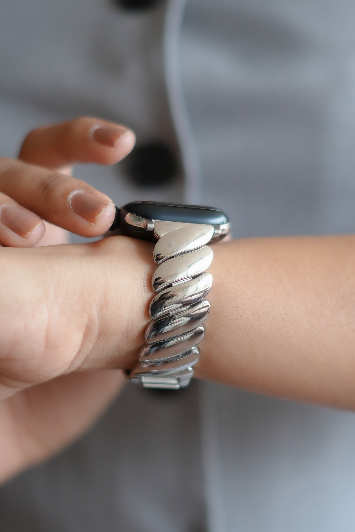 SEATTLE APPLE WATCH BRACELET - SILVER (ST-STEEL)