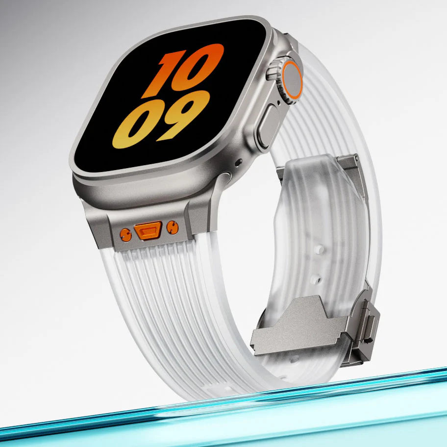 Titanium Flex  Transparent Band for Apple Watch (Transparent )