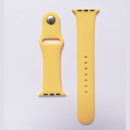 Yellow Silicone Apple WatchBand S/M Size