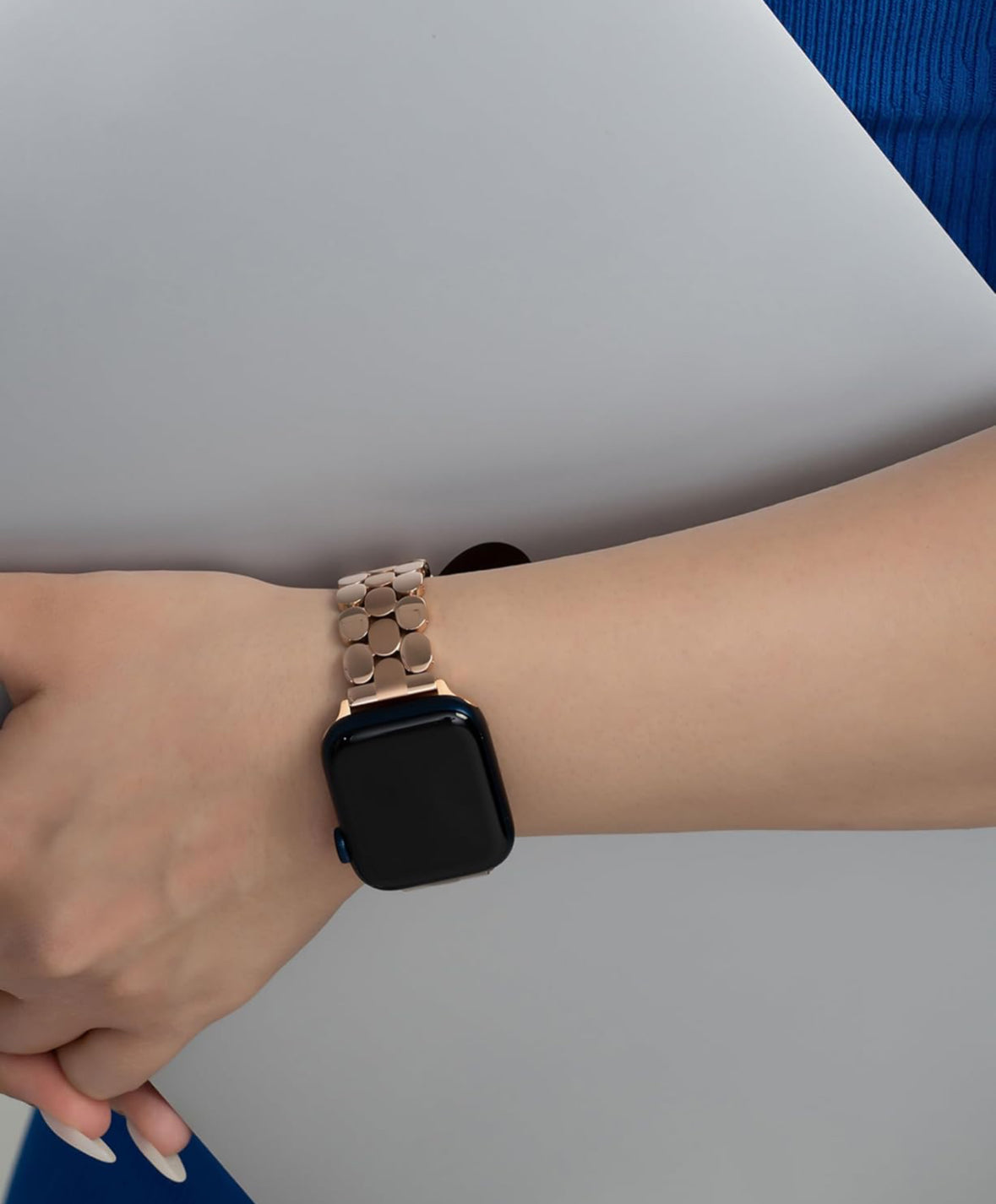 SANTORINI  APPLE WATCH BRACELET - ROSE GOLD (ST-STEEL)