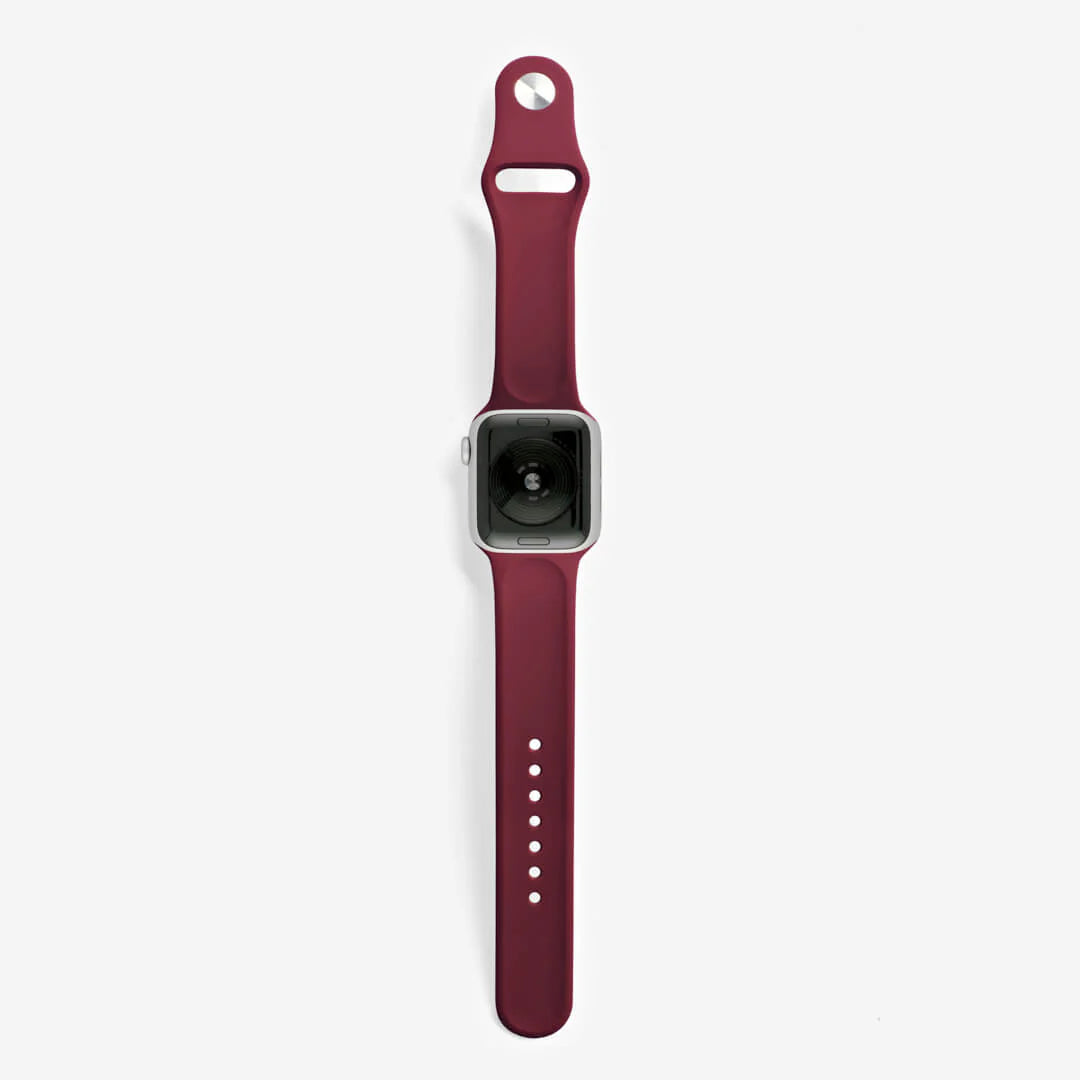 Plum Silicone Apple WatchBand S/M Size