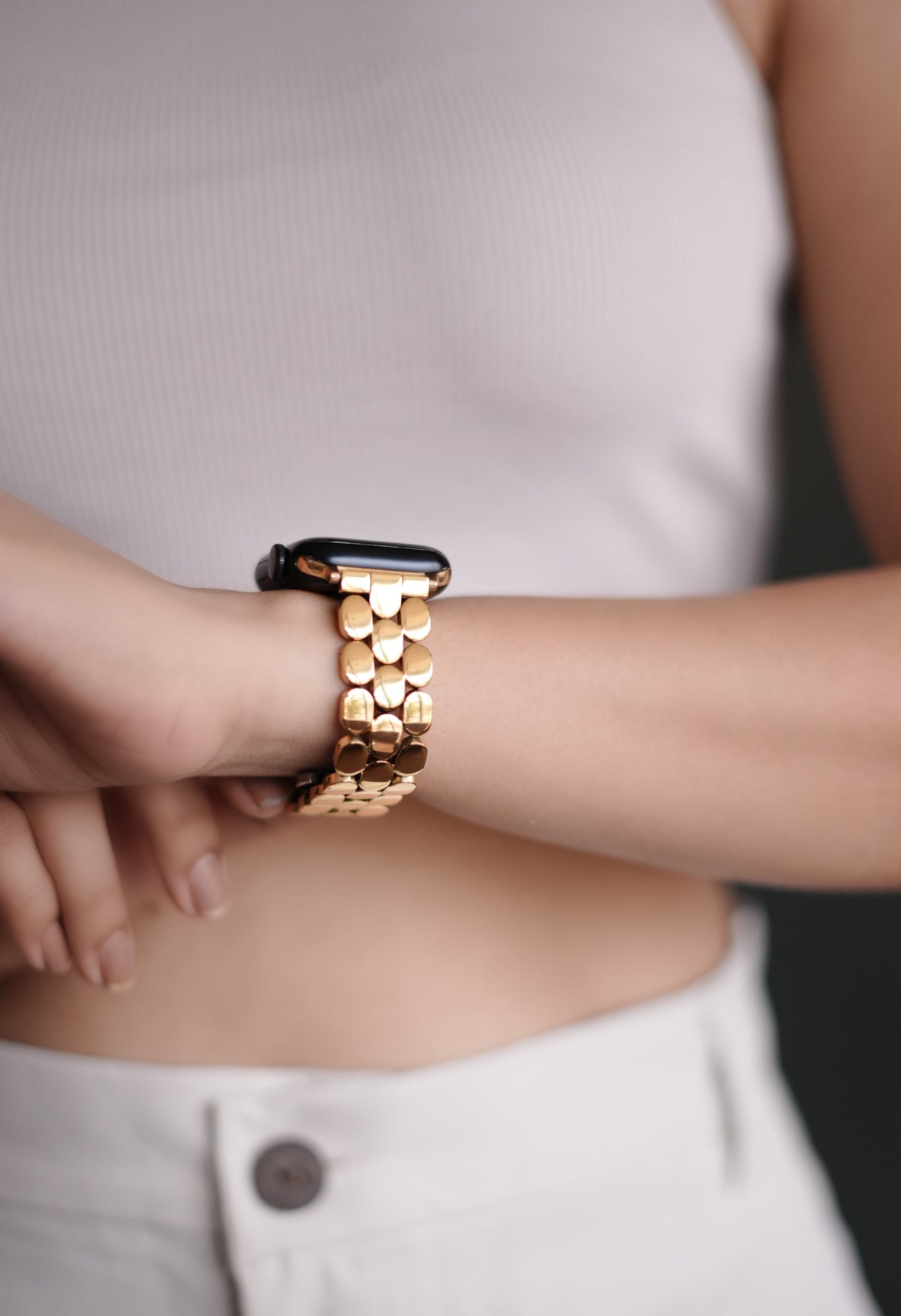 SANTORINI  APPLE WATCH BRACELET - GOLD (ST-STEEL)