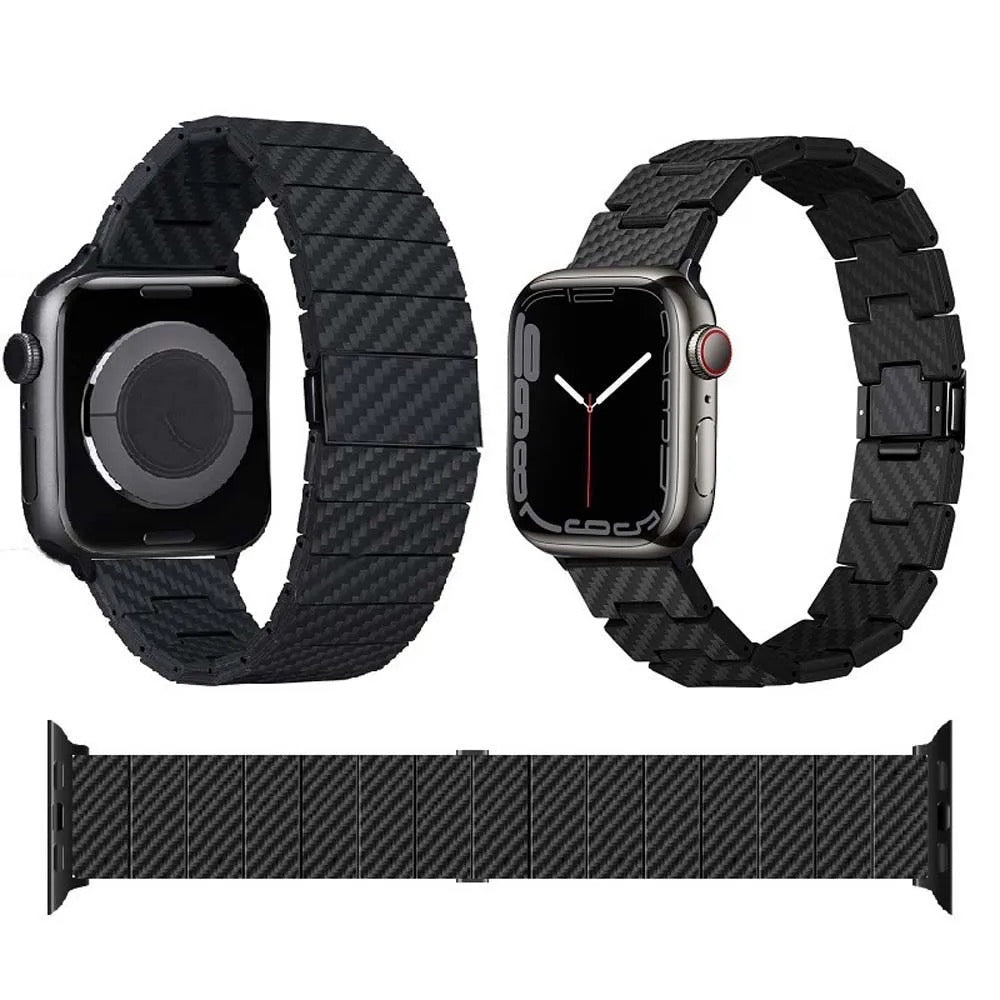Real carbon fibre watchband For Apple Watch
