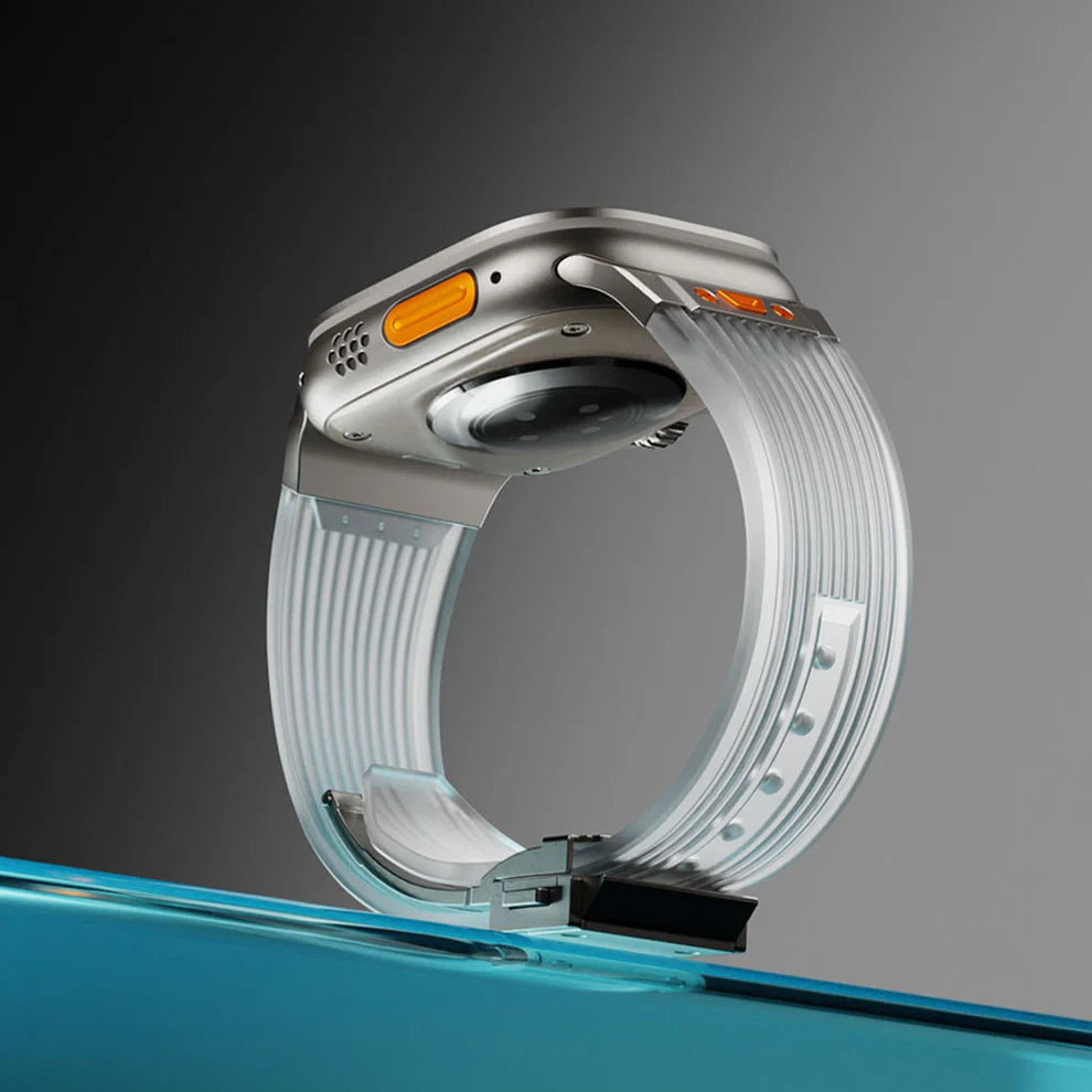 Titanium Flex  Transparent Band for Apple Watch (Transparent )