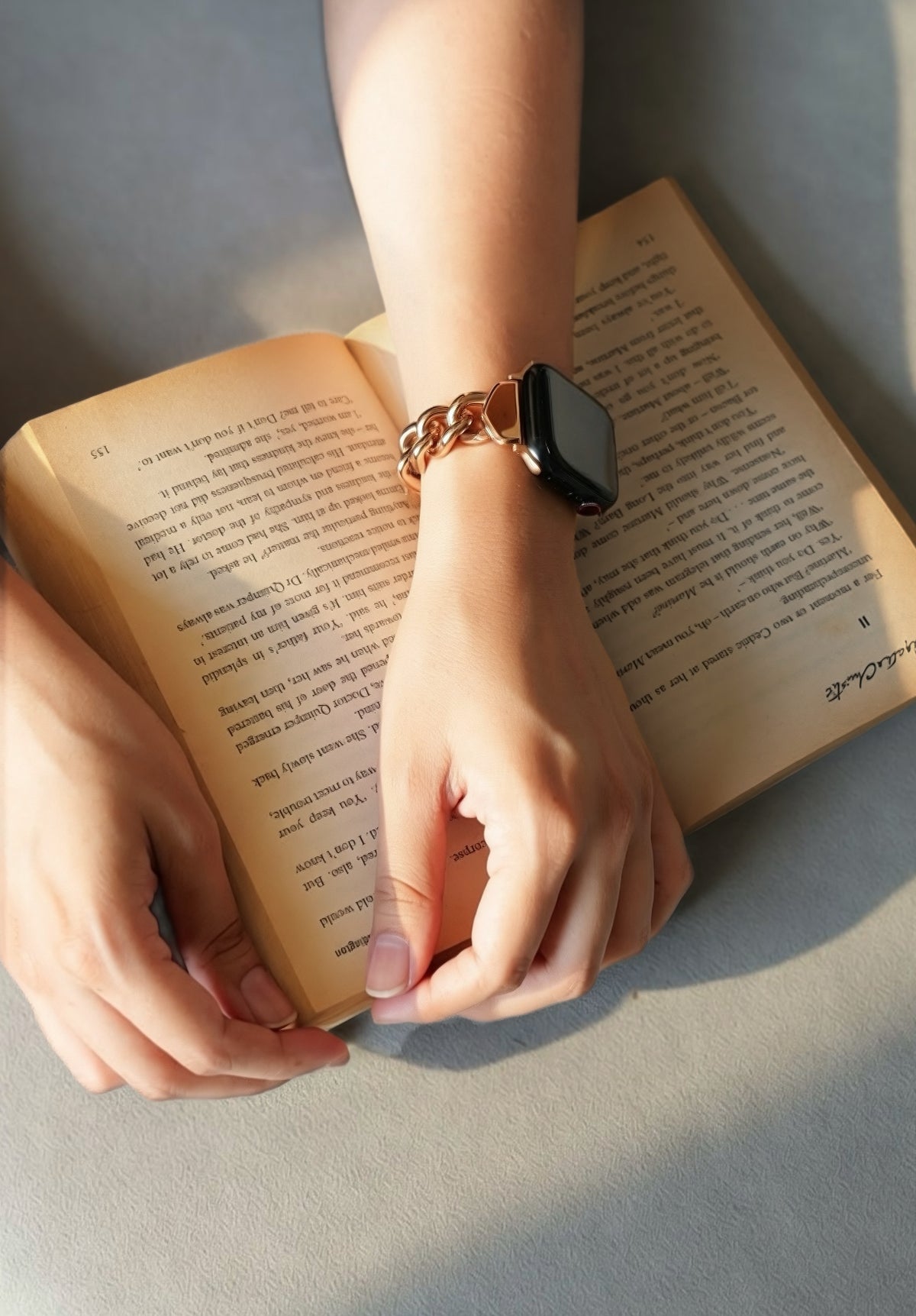 ELARA  APPLE WATCH BRACELET -  ROSE GOLD (ST-STEEL)