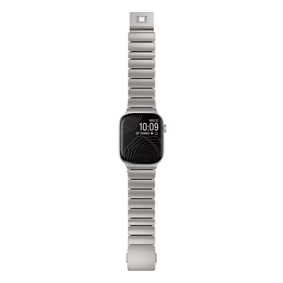 Silver Matte Titanium Band For Apple Watch