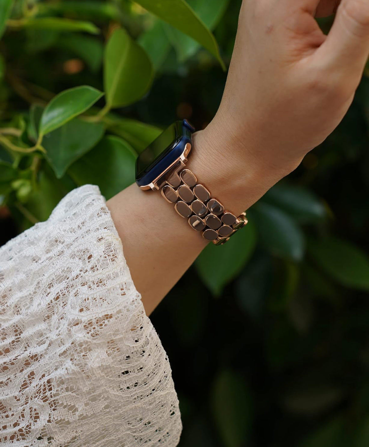 SANTORINI  APPLE WATCH BRACELET - ROSE GOLD (ST-STEEL)