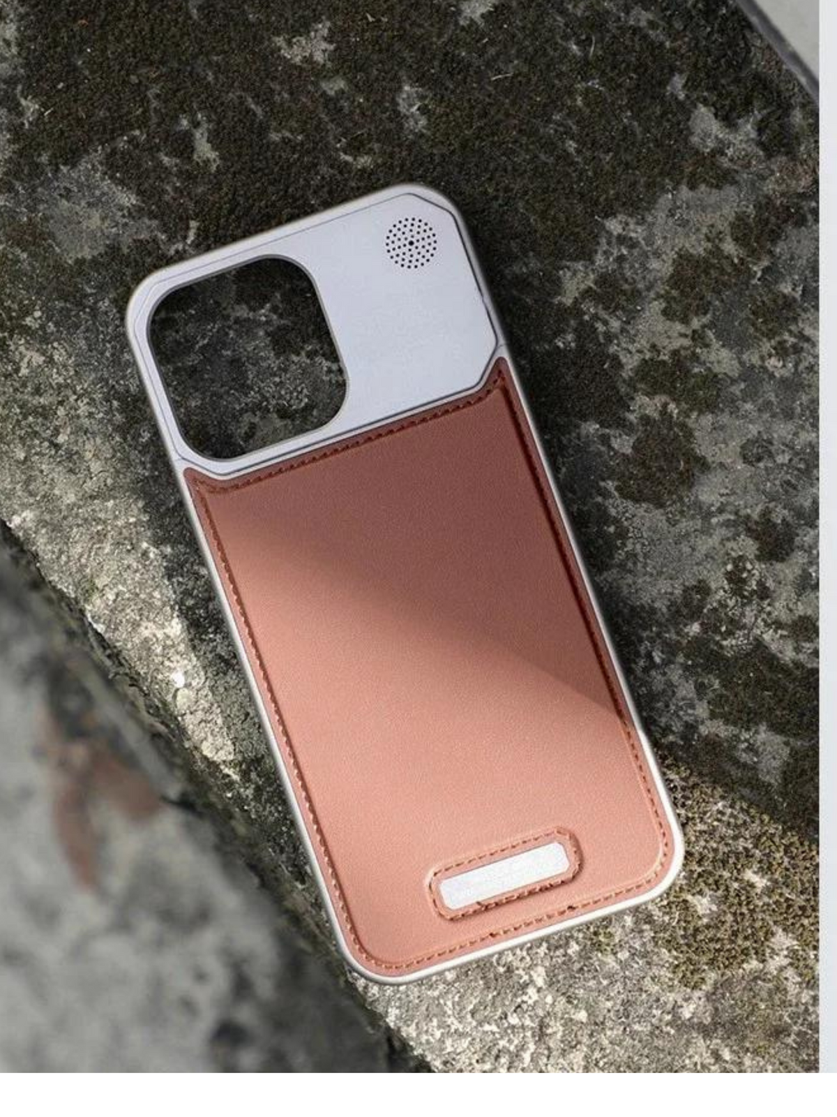 Magsafe Vegan Leather Case With Titanium Blossom Perfume Frame
