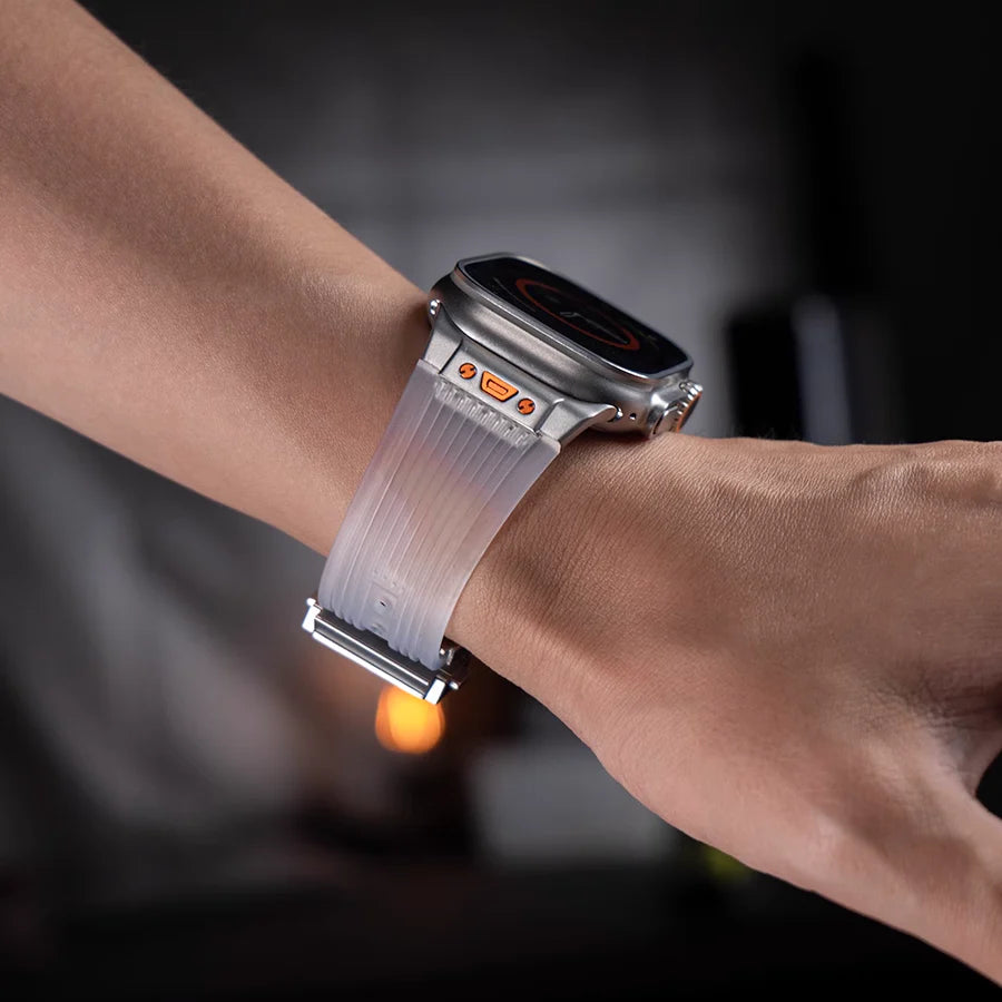 Titanium Flex  Transparent Band for Apple Watch (Transparent )