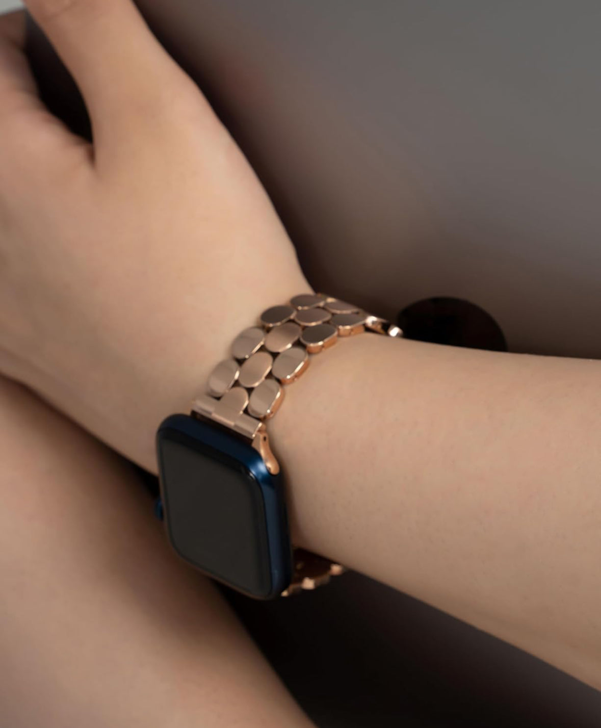 SANTORINI  APPLE WATCH BRACELET - ROSE GOLD (ST-STEEL)