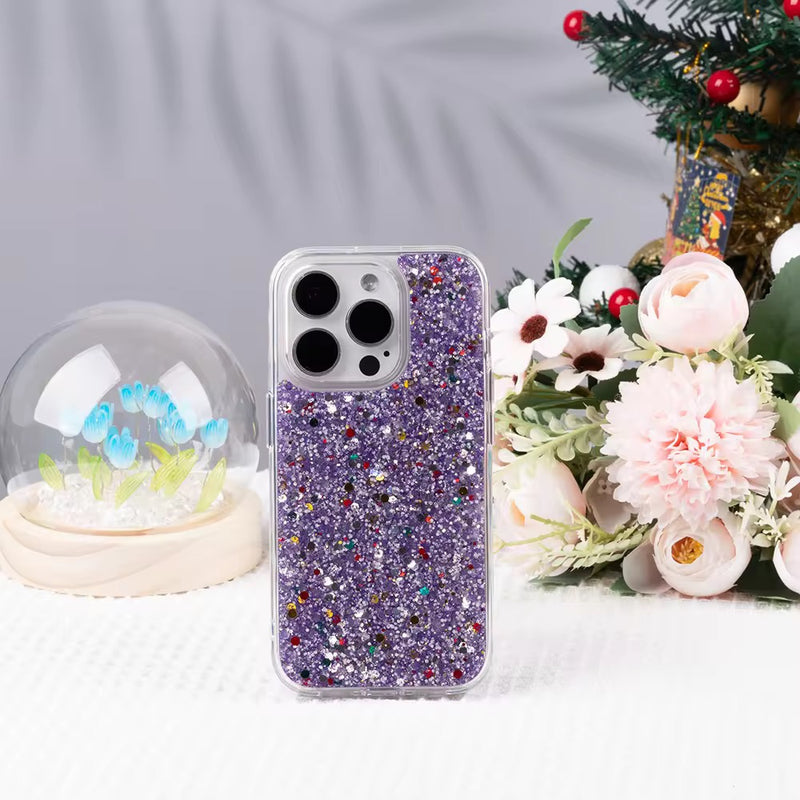 Glitter Purple Shining 14 pro case