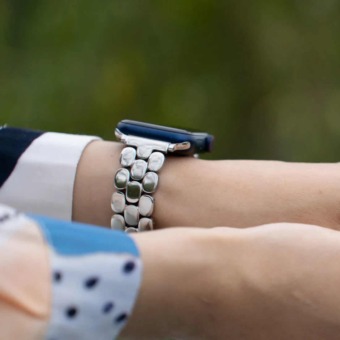 SANTORINI  APPLE WATCH BRACELET - SILVER (ST-STEEL)
