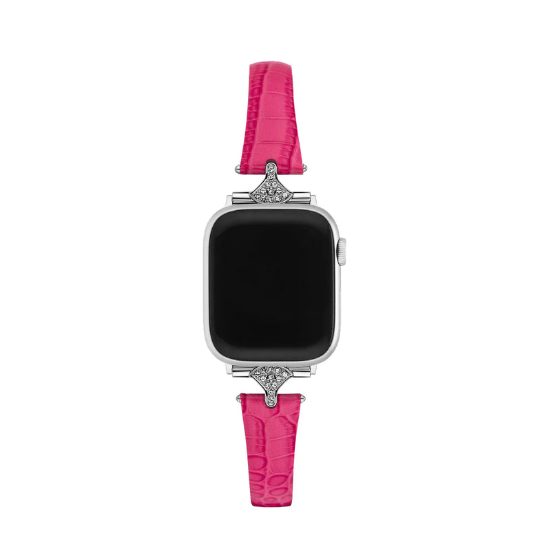 Pink Heart Leather Apple WatchBand