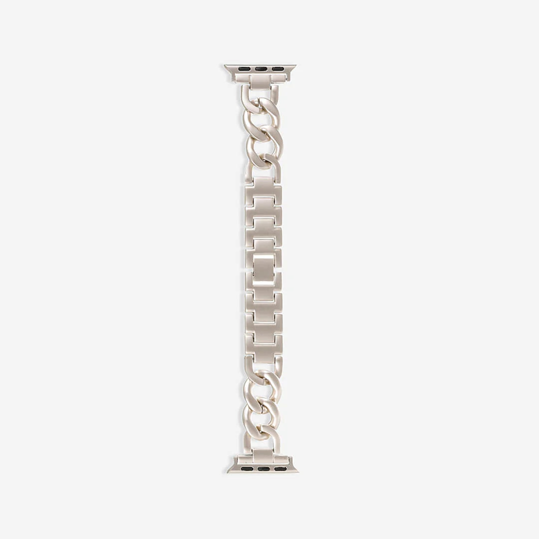 STARLIGHT LOOP-OVAL CHAIN APPLE WATCH STRAP - STARLIGHT