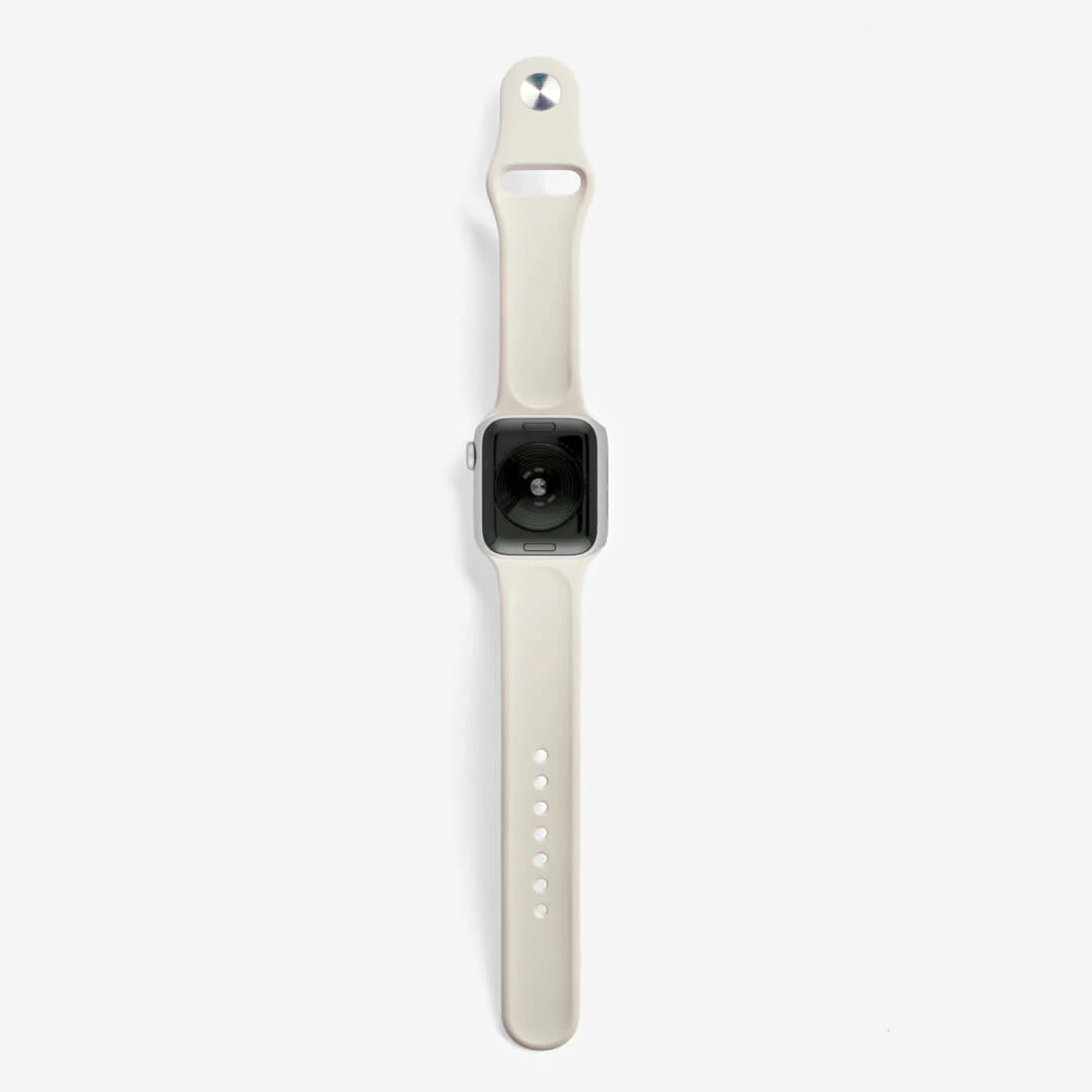 Starlight White Silicone Apple WatchBand S/M Size