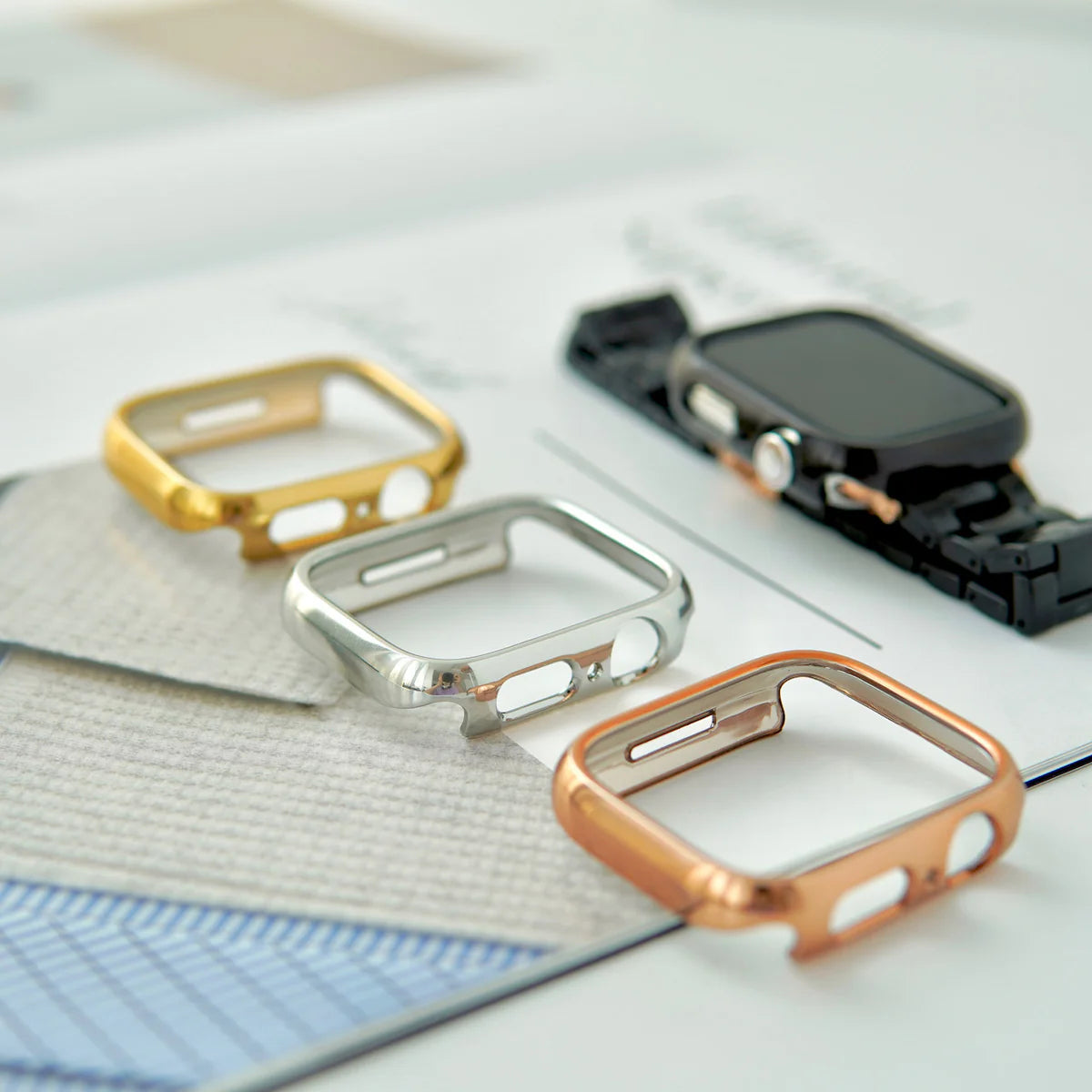 ( ROSE GOLD ) Apple Watch Case Light weight