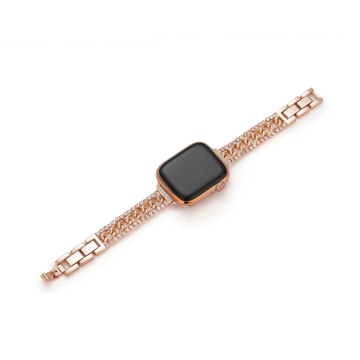 DOUBLE RHINESTONE APPLE WATCHBAND
