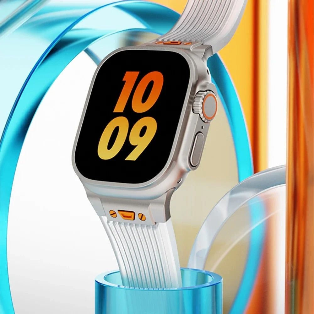 Titanium Flex  Transparent Band for Apple Watch (Transparent )