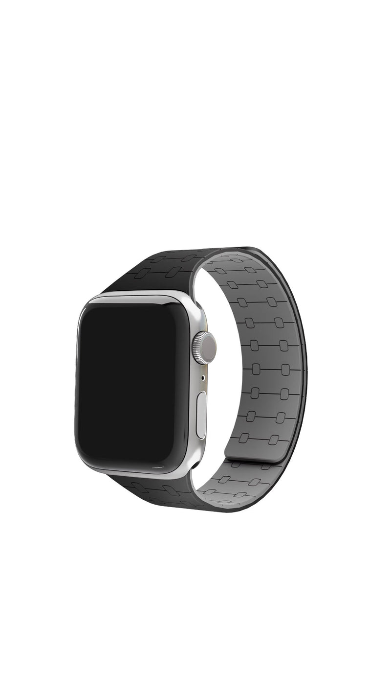 Black Magnetic Snap - Fit Apple WatchBand