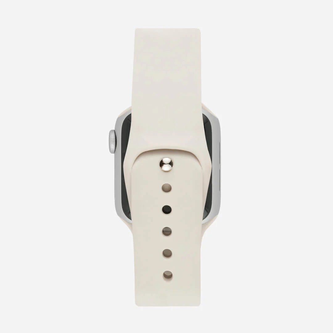 Starlight White Silicone Apple WatchBand S/M Size
