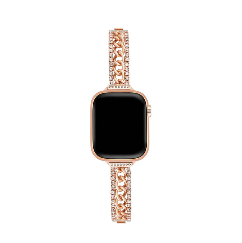 DOUBLE RHINESTONE APPLE WATCHBAND