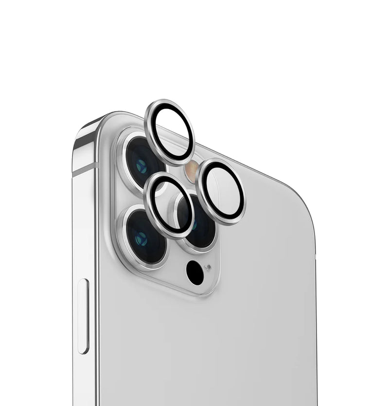 iPhone 15 pro / 15 pro max  Lens Protector ( silver )