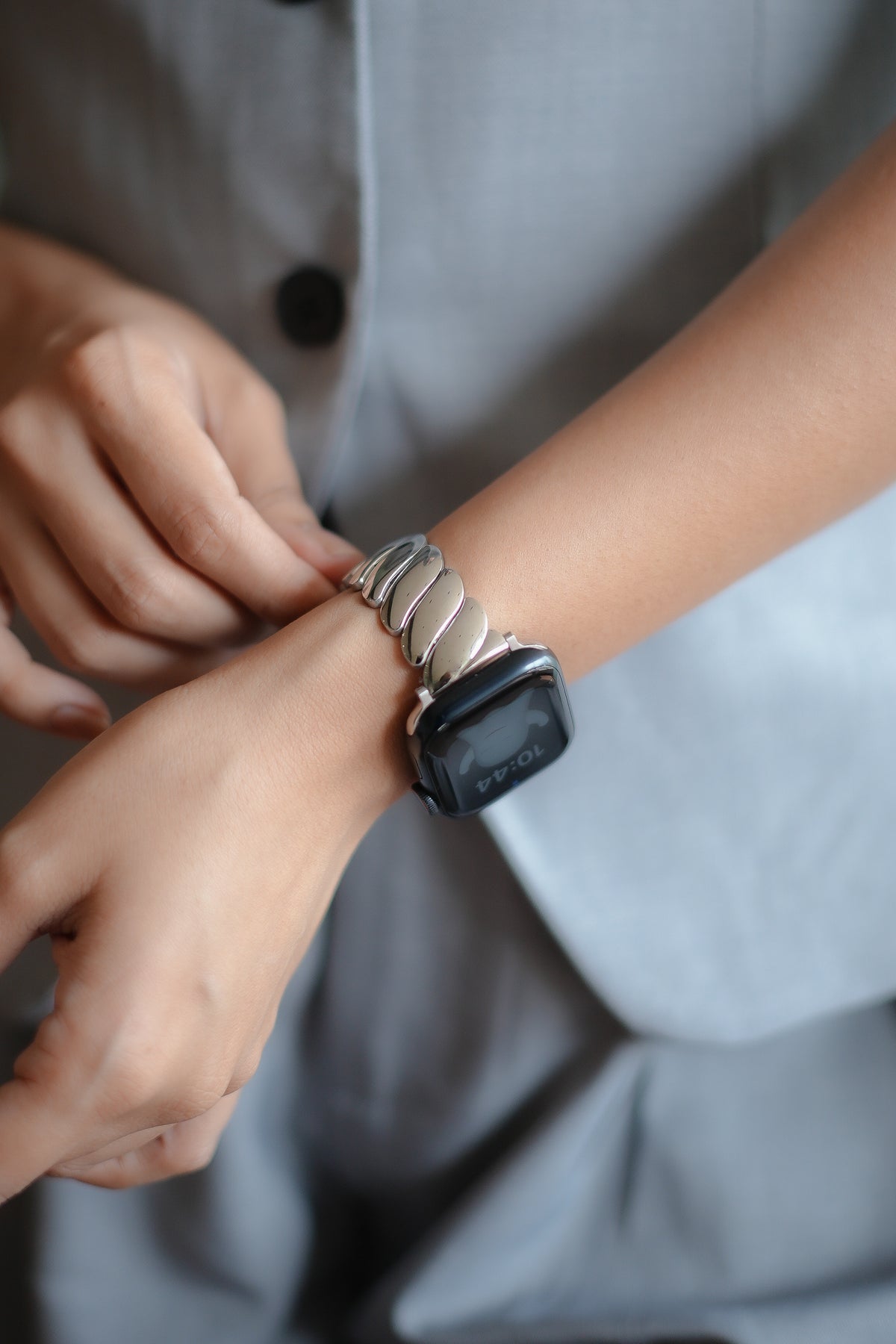 SEATTLE APPLE WATCH BRACELET - SILVER (ST-STEEL)