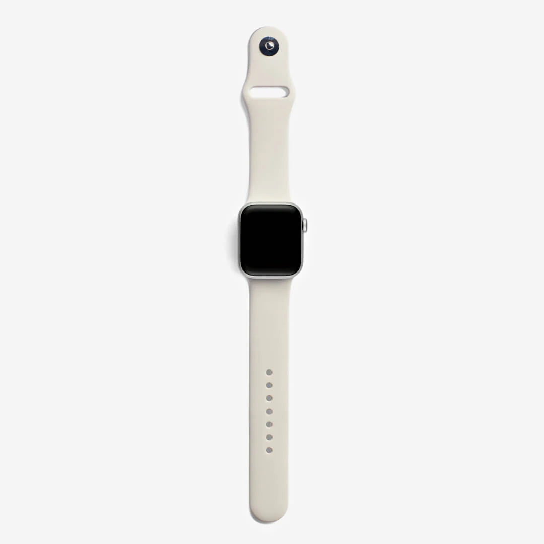 Starlight White Silicone Apple WatchBand S/M Size