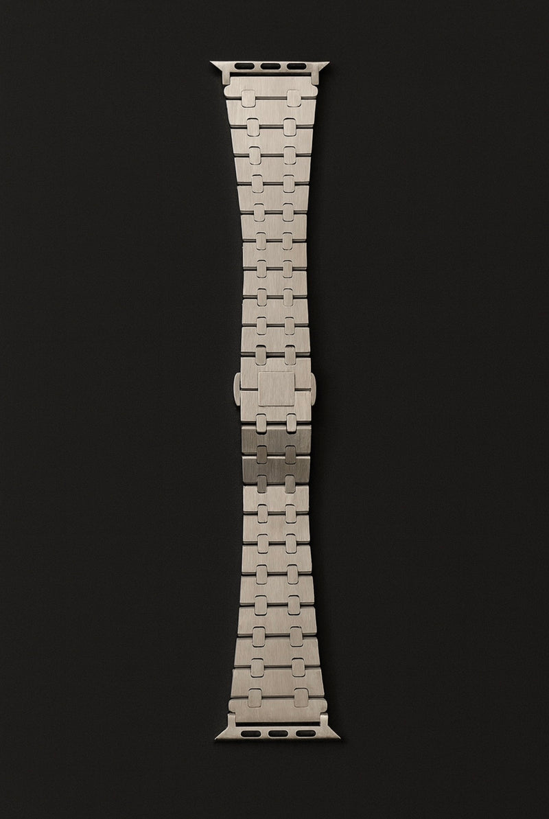 Silver St Steel chain watch Band for Apple Watch (ST STEEL )
