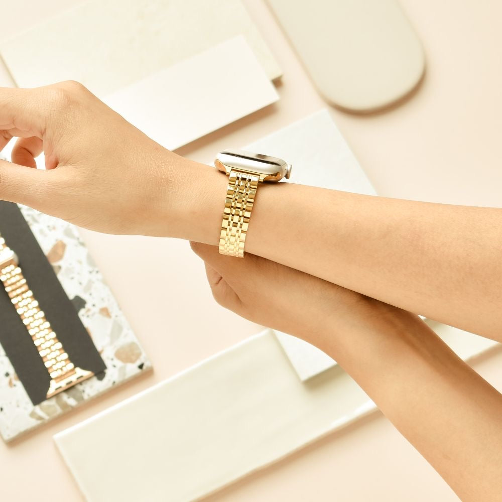 DUAL-LAYER  APPLE WATCH STRAP - GOLD
