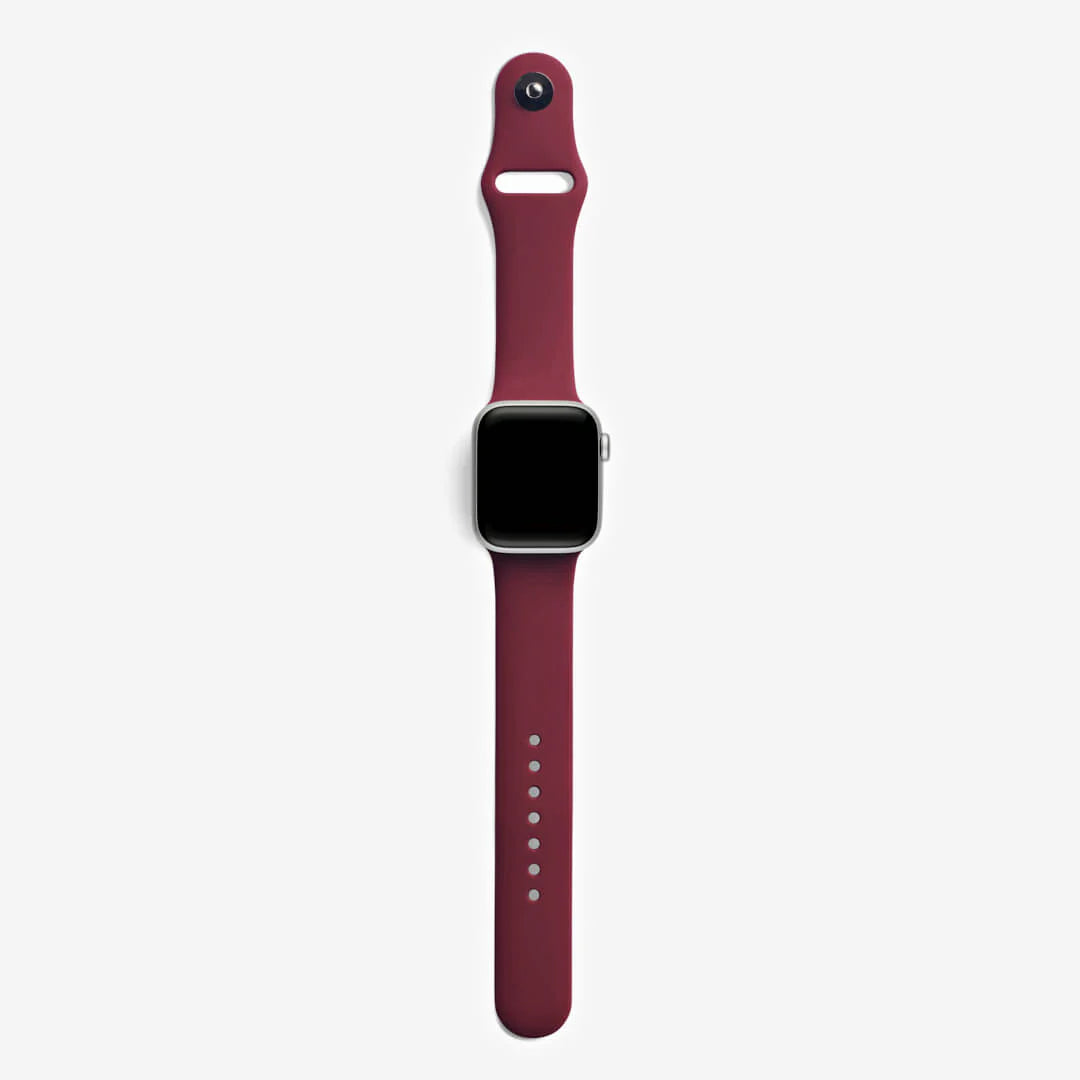 Plum Silicone Apple WatchBand S/M Size