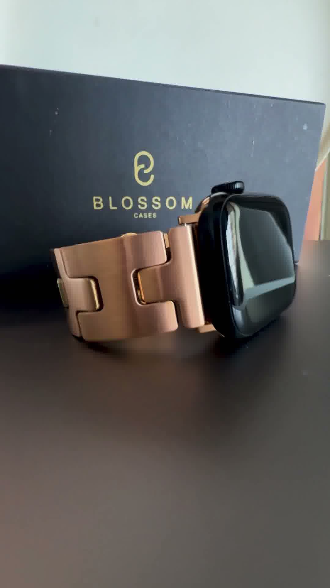 Florence Band for Apple Watch , Brushed Matte Finish Rose Gold