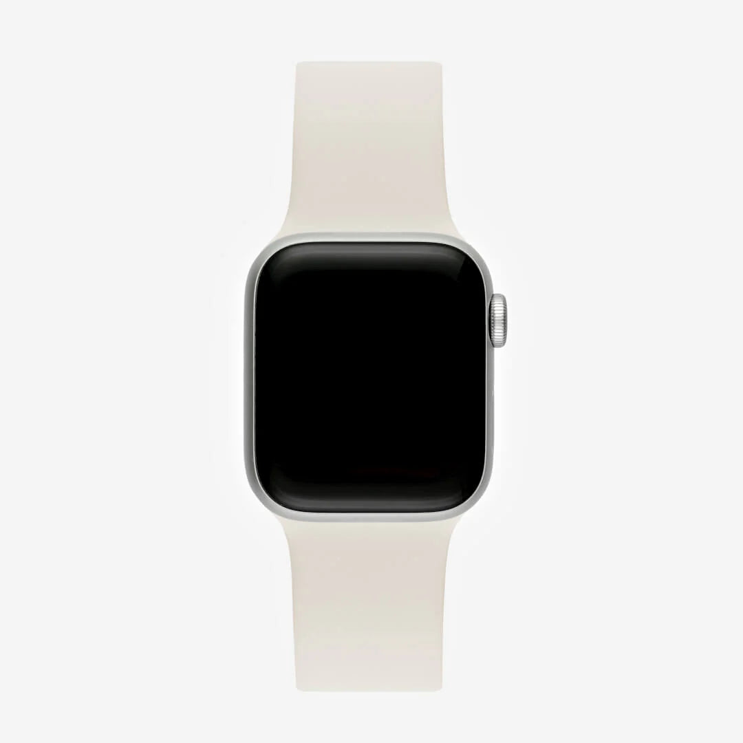 Starlight White Silicone Apple WatchBand S/M Size