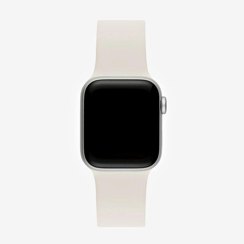 Starlight White Silicone Apple WatchBand S/M Size