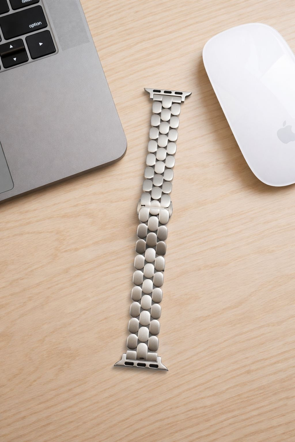 SANTORINI  APPLE WATCH BRACELET - STARLIGHT (ST-STEEL)