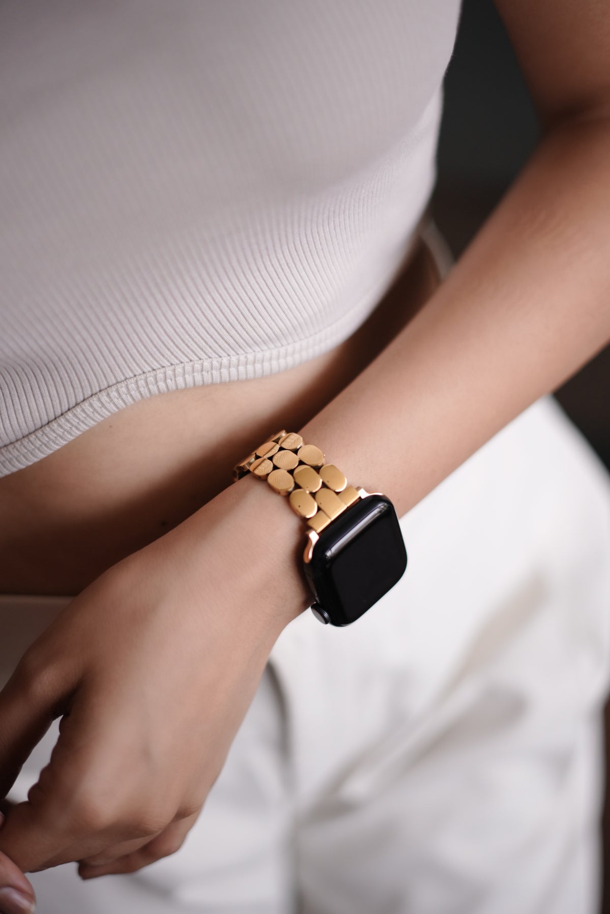 SANTORINI  APPLE WATCH BRACELET - GOLD (ST-STEEL)