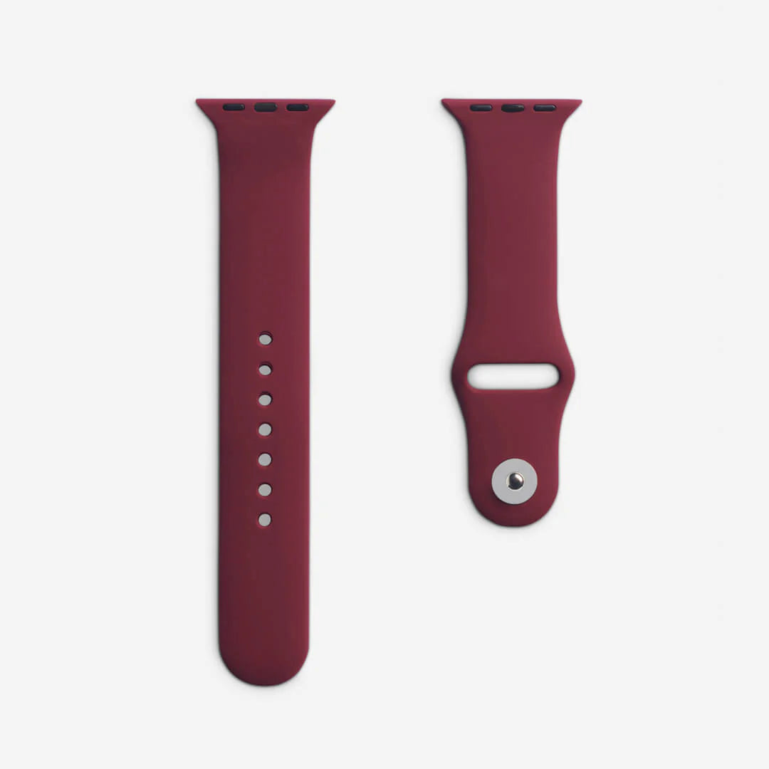Plum Silicone Apple WatchBand S/M Size