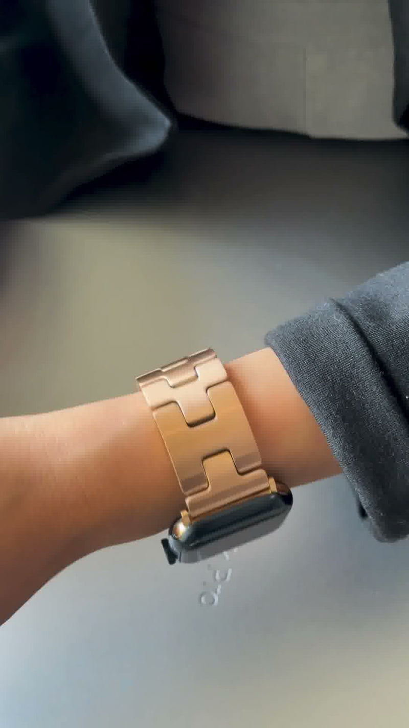 Florence Band for Apple Watch , Brushed Matte Finish Rose Gold