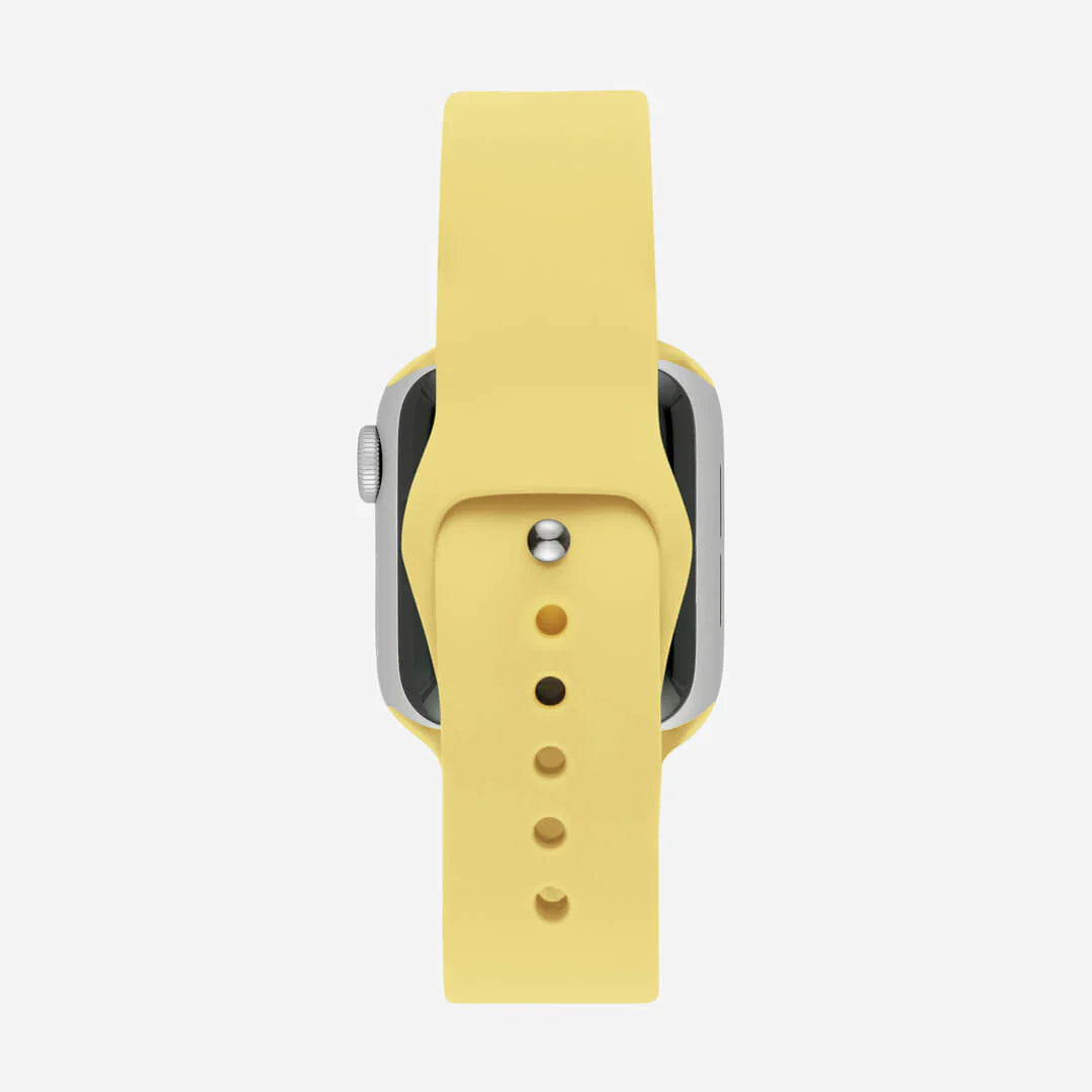 Yellow Silicone Apple WatchBand S/M Size