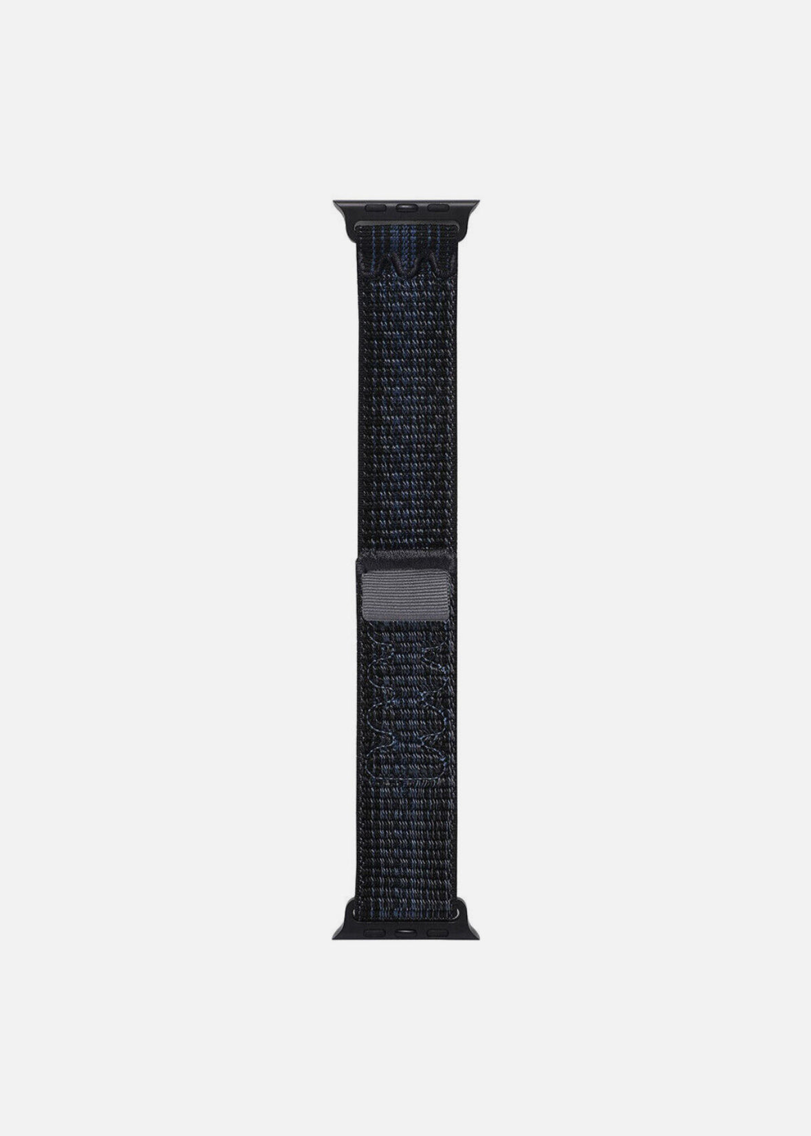 Black Nylon Adjustable Apple sport WatchBand