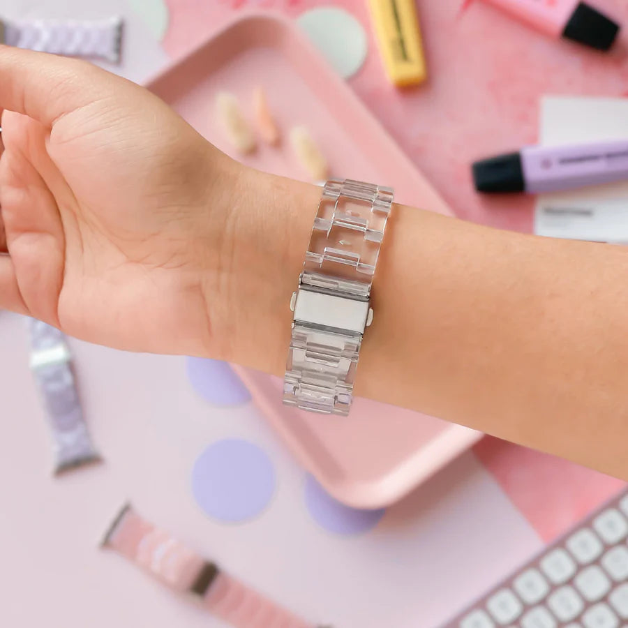 New Resin Crystal Transparent Watchband