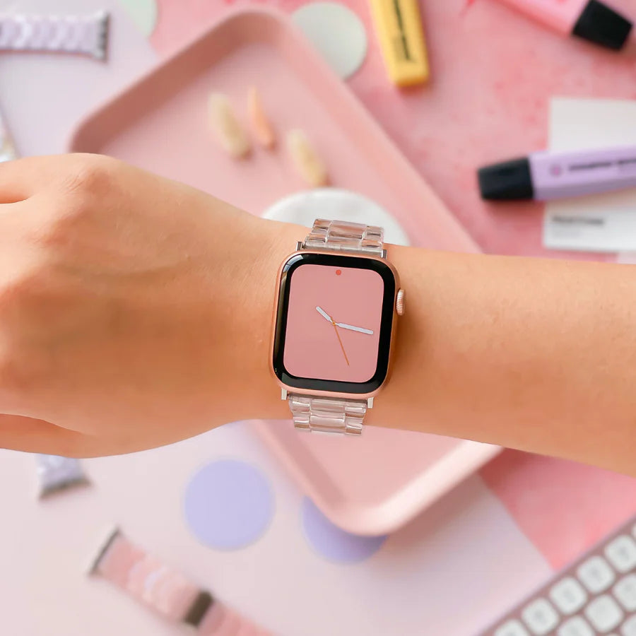 New Resin Crystal Transparent Watchband