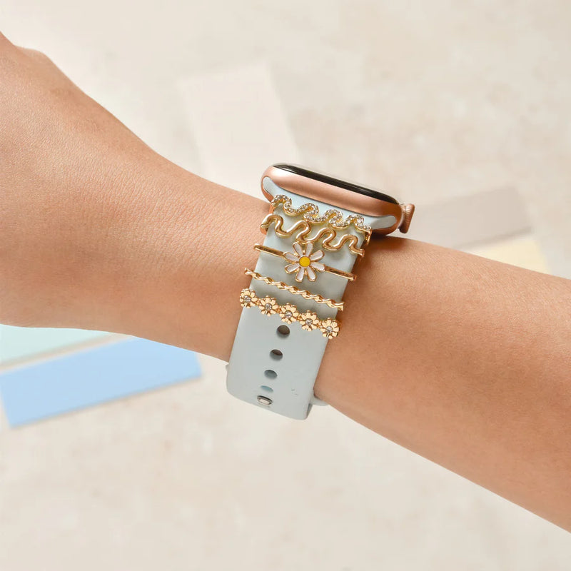 FLORAL WAVY WATCH CHARM