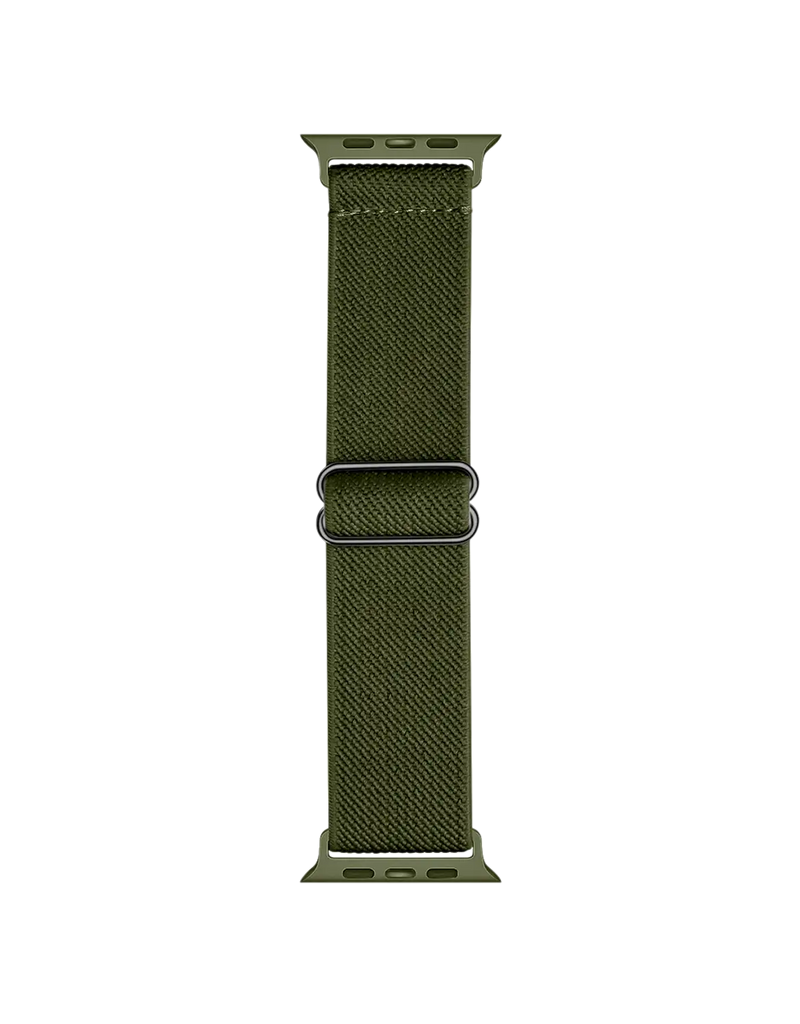 Green Nylon Adjustable Apple WatchBand